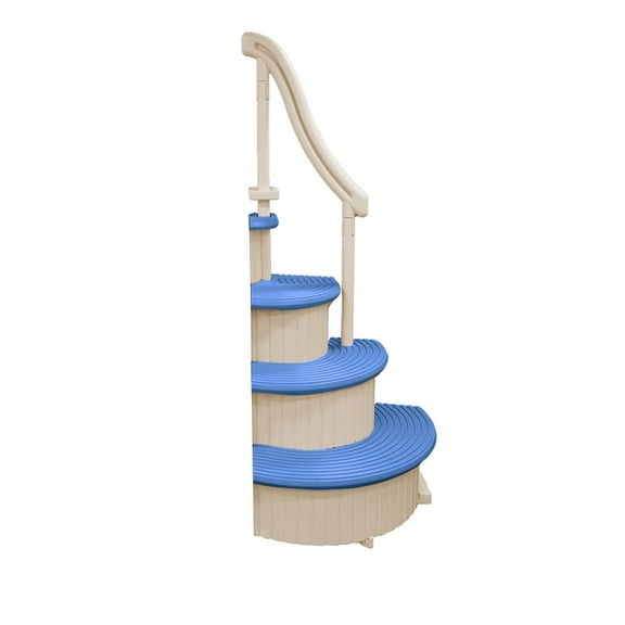 Confer Plastic Curved Add-on Section for Complete Step System, Blue