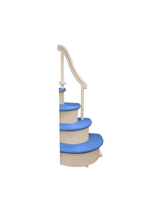 Confer Plastic Curved Add-on Section for Complete Step System, Blue