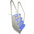 thumbnail image 1 of Confer Plastics Access Pool Step 1 (Warm Grey with Blue Steps), 1 of 8