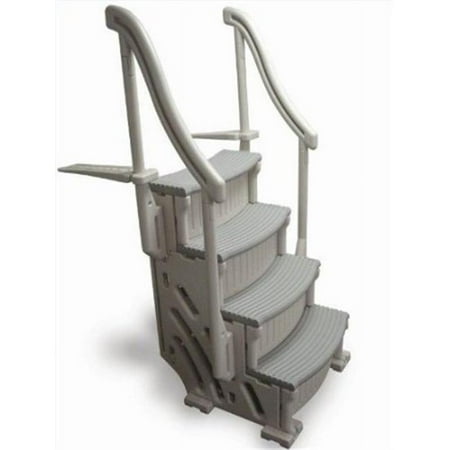 Confer Plastics CCX-AG 4-Step Base Stair Case Only Drop in With 2 Handrails