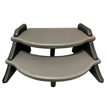 Confer Plastics ESS Resin Edge Spa & Hot Tube Step (Various Colors Available), Grey