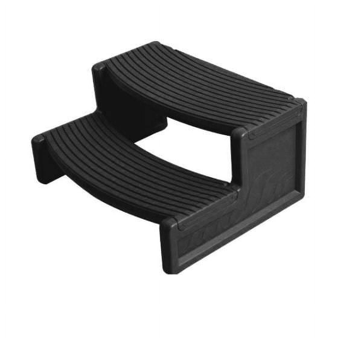 Black Resin 2-Step Spa and Hot Tub Stairs