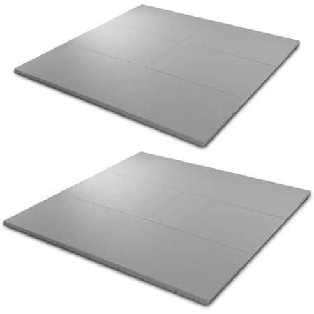 Confer Plastics Handi Spa Pad 32"x48" Connectable Hot Tub Mat, Gray, 6 Pack