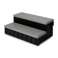 thumbnail image 1 of Confer Plastics Leisure Accents Deluxe Spa Hot Tub Steps, 36" Wide, Gray, 1 of 9