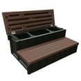 thumbnail image 1 of Confer Plastics Leisure Accents Outdoor Spa Hot Tub Storage Steps, Espresso, 1 of 7