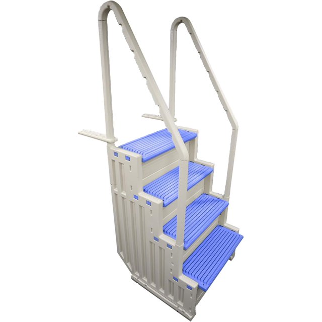 Confer Plastics Step1X Durable Pool Entry, Dual Handrails, NonSlip