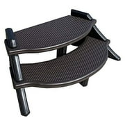 Confer Plastics The Edge Spa Step Hot Tub Stairs w/Oversized Treads, Coffee