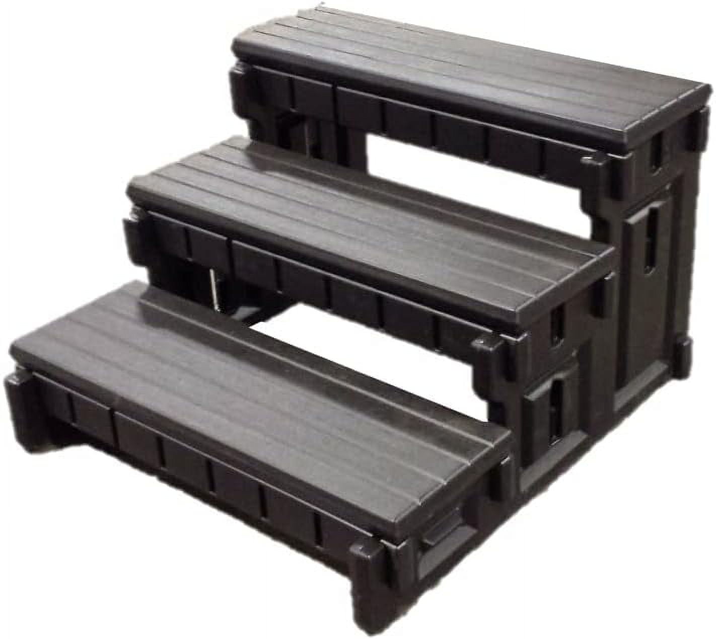 Confer Plastics The Ultra Step Hot Tub Spa Step, Black