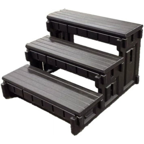Confer Plastics The Ultra Step Hot Tub Spa Step, Black