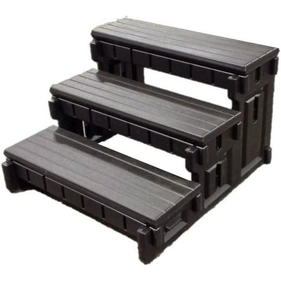 Confer Plastics The Ultra Step Hot Tub Spa Step, Black