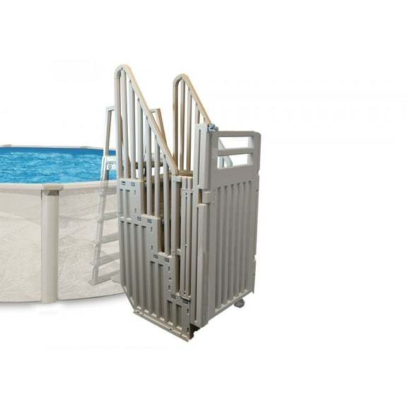 Confer SIG-X Pool Ladder Gate System Warm Grey