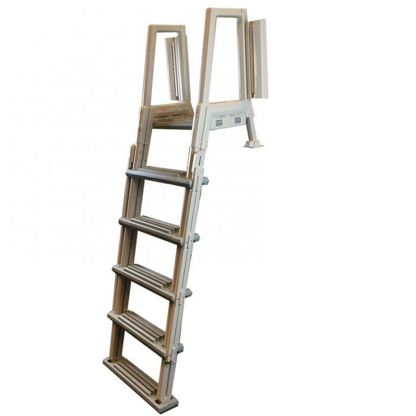 Confer Step-1 In-Pool Step Entry System, Gray Steps, Safety Handrails ...