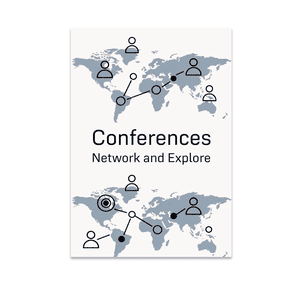 Conference Networking Art - Professional Attendees - 13x19 Poster Print