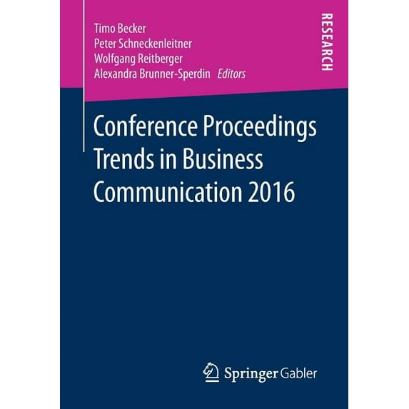 Conference Proceedings Trends in Business Communication 2016, (Paperback)