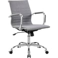 thumbnail image 1 of Interion Conference Room Chair with Mid Back & Fixed Arms Fabric Gray, 1 of 4