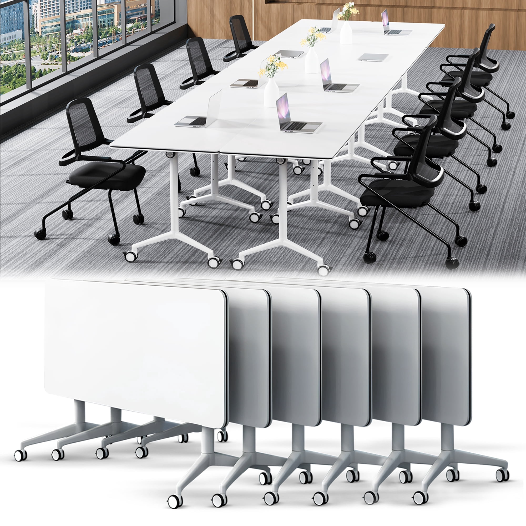 Conference Room Tables with Wheels,Modular Folding Conference Table ...
