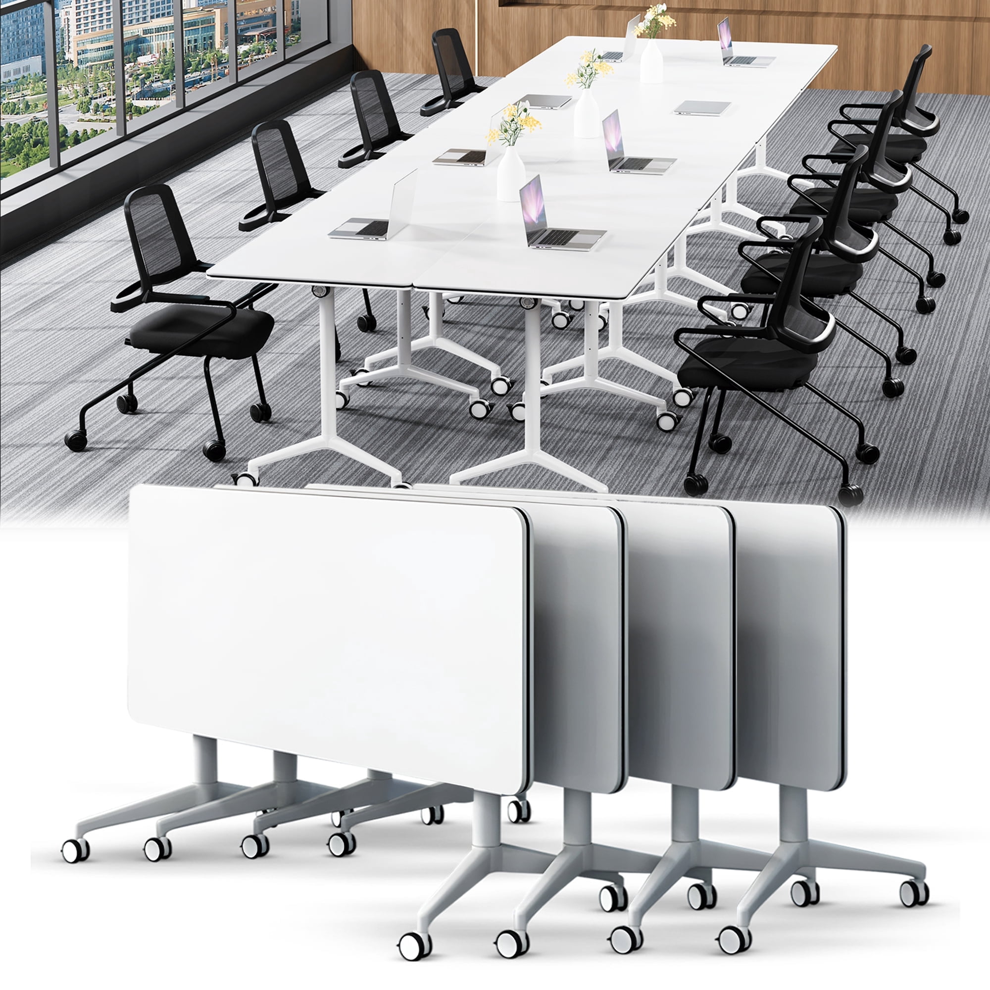 Conference Room Tables with Wheels,Modular Folding Conference Table ...
