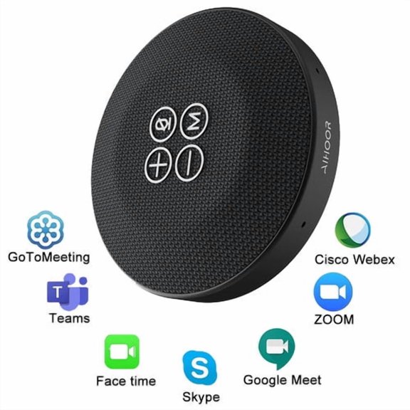 Conference Speaker w/ Microphone Bluetooth USB Noise Cancelling for Skype Zoom