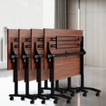 thumbnail image 1 of Conference Table with Wheels Flip Top Mobile Training Table Heavy Duty Spliceable Meeting Table for Offic, 1 of 7