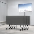 thumbnail image 1 of Conference Table with Wheels, Flip Top Rolling Training Table for Office & Meeting Room, Space-Saving Design, Multiple Sizes & Packs, 1 of 7
