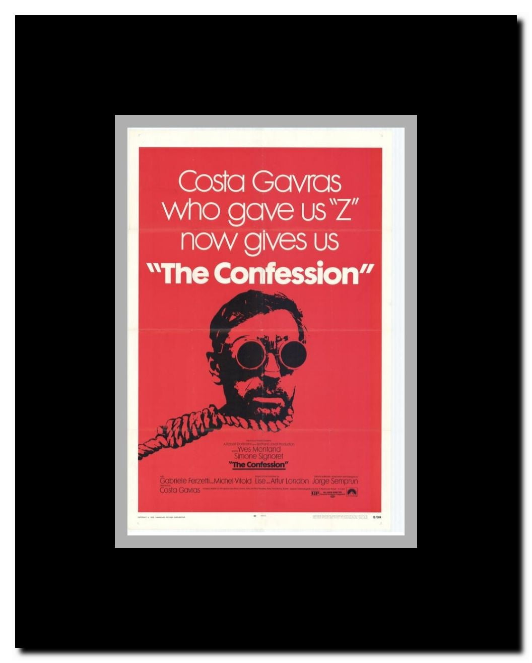 Confession Framed Movie Poster