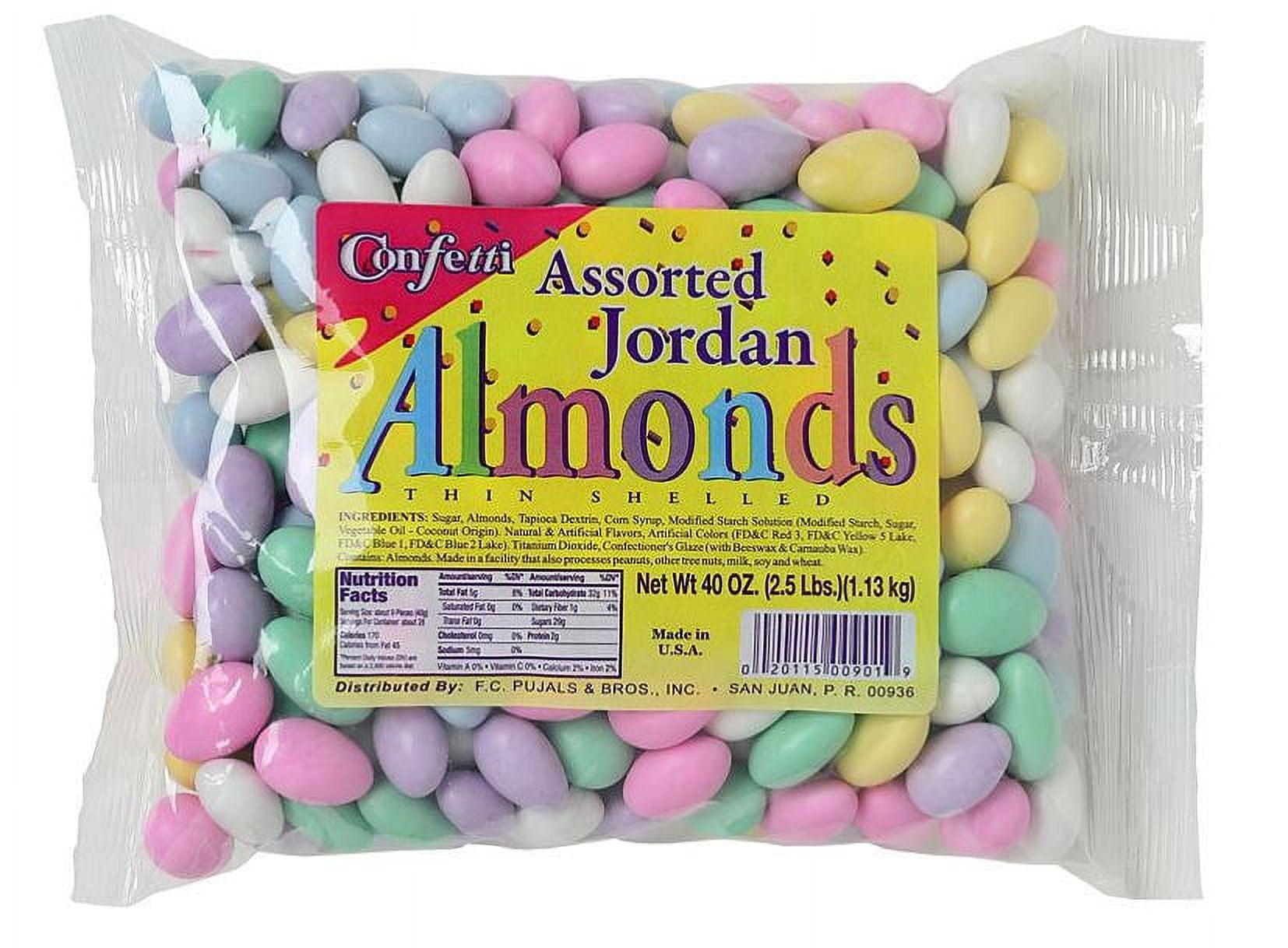 Confetti Assorted Jordan Almonds 2.5 lbs.