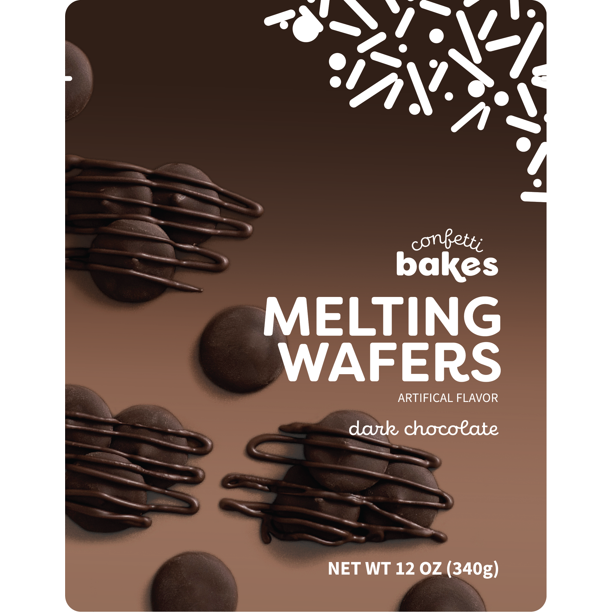 Confetti Bakes Dark Chocolate Candy Melts 12 oz.