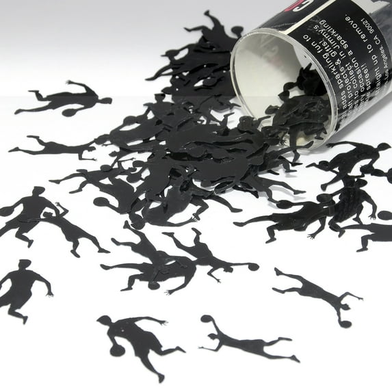 Confetti Basketball Player Black - Half Pound (8 oz) - CCL9404