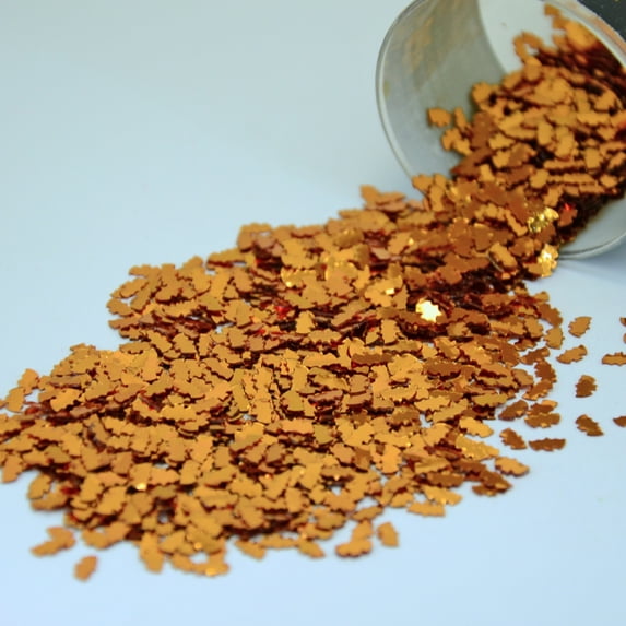 Confetti Bat 1/8" Orange - Half Pound (8 oz) - CCL9721