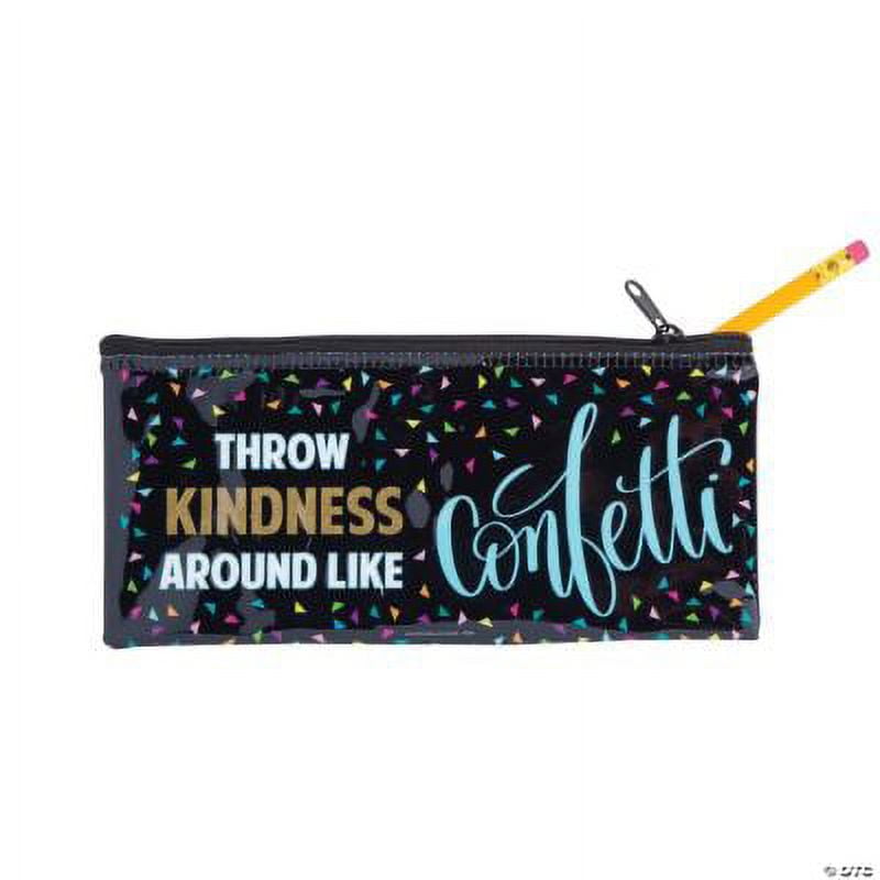 Confetti Be Kind Pencil Cases, Birthday, Stationery, 12 Pieces