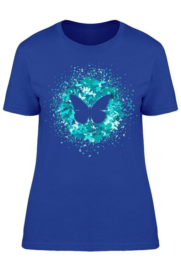 Confetti Butterfly Design T-Shirt Women -Image by Shutterstock, Female Medium