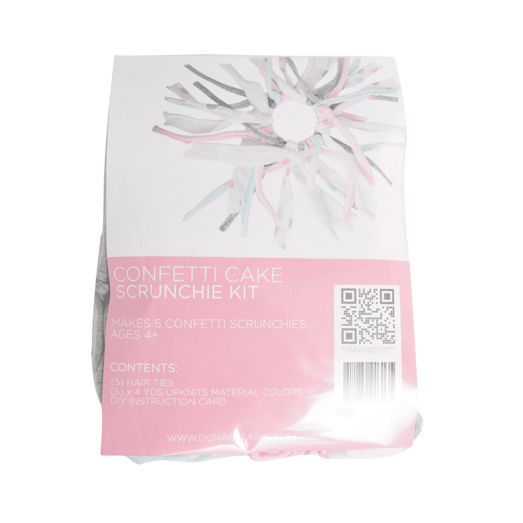 Confetti Cake Adult Women's Eco DIY Scrunchie Kit