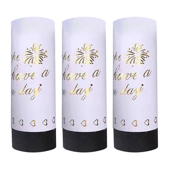 Confetti Cannons (3 Pack) - Multicolor Biodegradable Confetti Poppers - Air Powered Party Poppers Confetti Shooters for Birthday, Wedding, Graduation, Christmas, New Year Celebrations