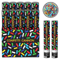 thumbnail image 1 of Confetti Cannons (4 Pack) Party Popper, Wedding Blaster, Birthday Shooter, Graduation Cannon (12"), 1 of 8