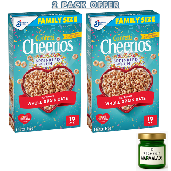 Confetti Cheerios Breakfast Cereal, Gluten Free, Made with Whole Grain