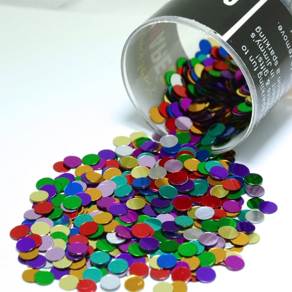 Confetti Circle 1/4" MultiColors - Half Pound (8 oz) - CCL8561
