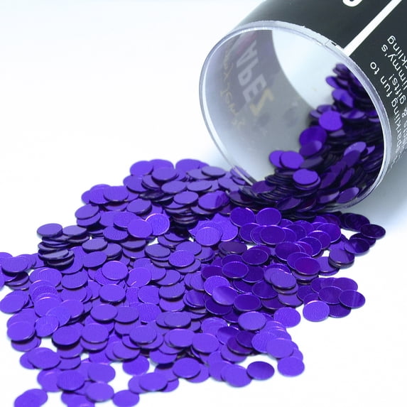 Confetti Circle 1/4" Purple - Half Pound (8 oz) - CCL8680