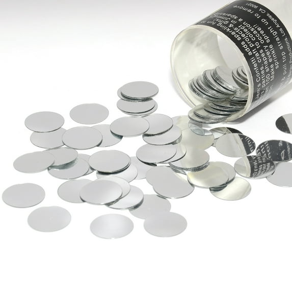 Confetti Circle 3/4" Silver - Half Pound (8 oz) - CCL8920