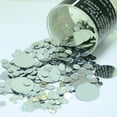 thumbnail image 1 of Confetti Circle New Bubbly (3 Sizes) Silver - Pouch (1/2 oz) - CCP9820, 1 of 8