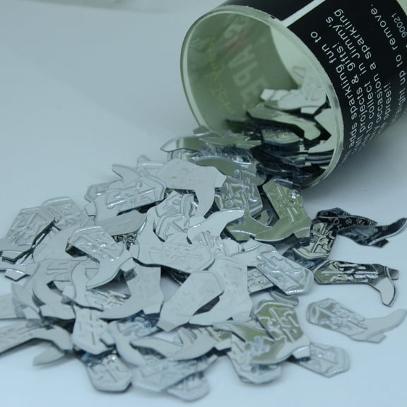Confetti Cowboy Boot Silver - Pouch (1/2 oz) - CCP9078