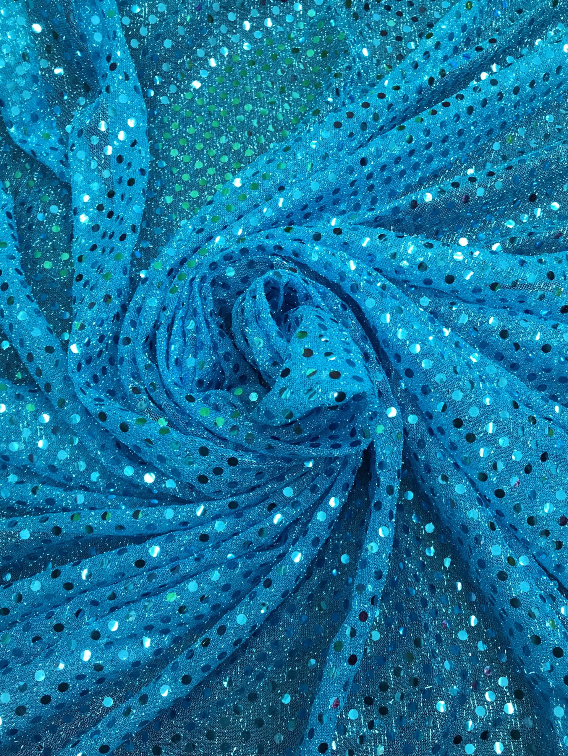 Confetti Dot Sequins Fabric, 42" Wide, Sells by the Yard from Sal Tex