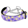 thumbnail image 1 of Confetti Dots Nylon Collar Martingale Lavender Medium, 1 of 3