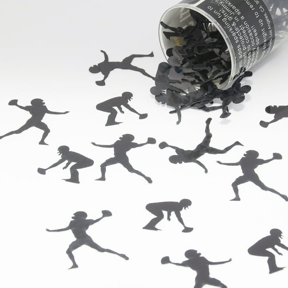 Confetti Football Player Black - Pouch (1/2 oz) - CCP9420