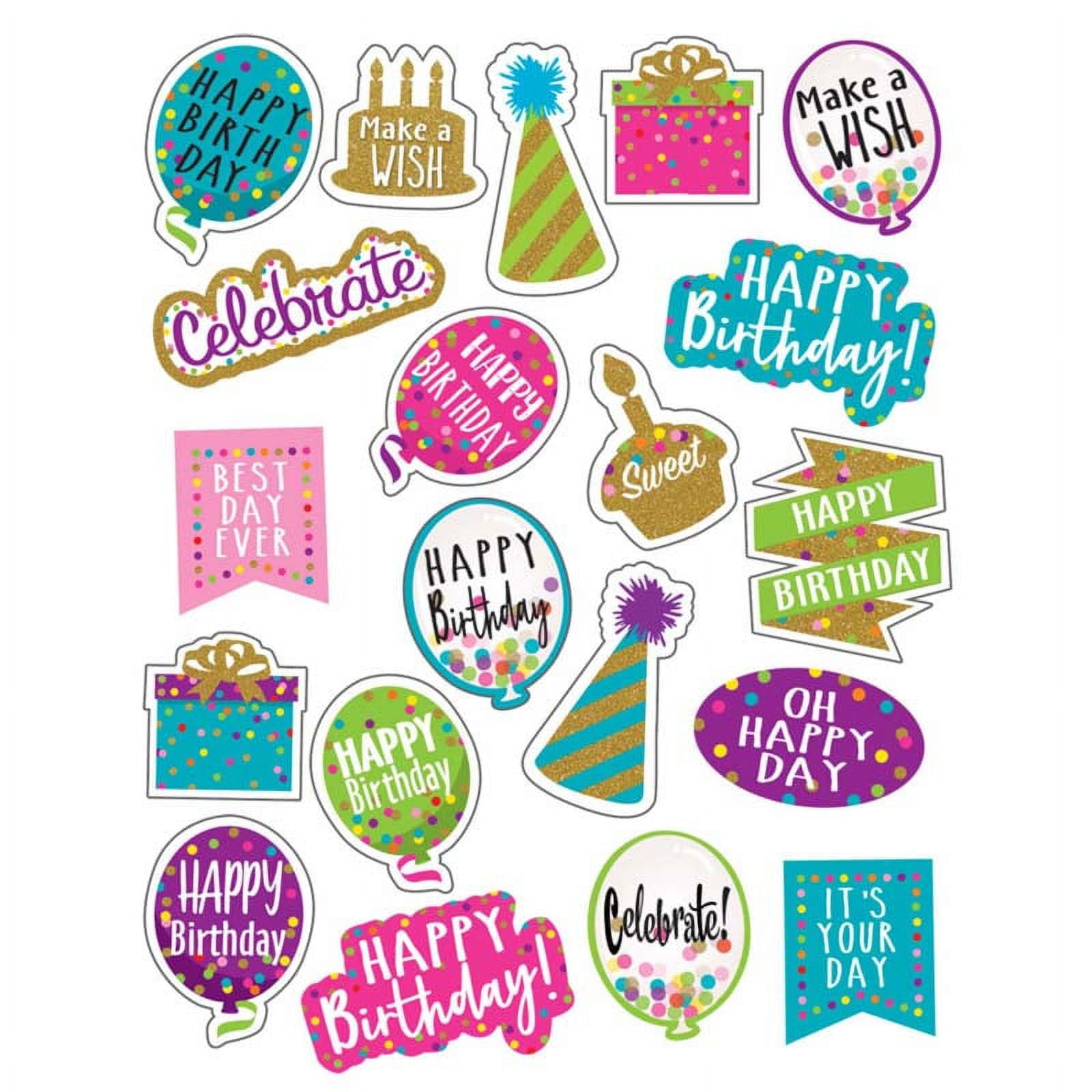 Birthday Tags 3d Essential Scrapbook Stickers – Country Croppers