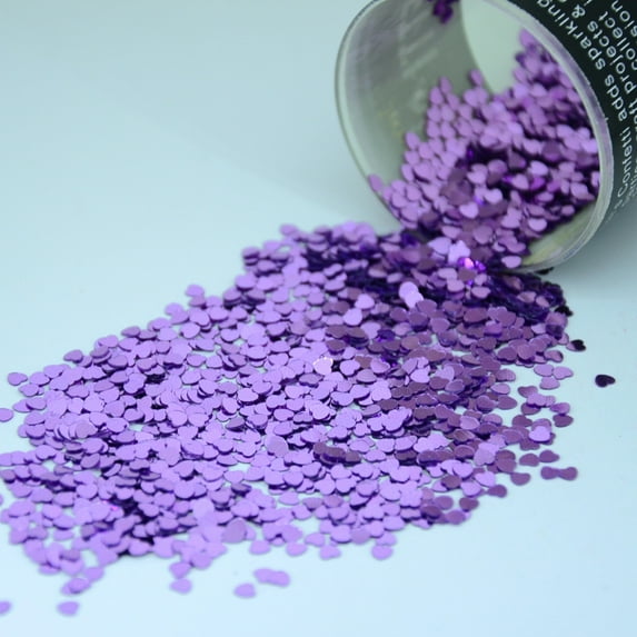 Confetti Heart 1/8" Pink - Half Pound (8 oz) - CCL9394