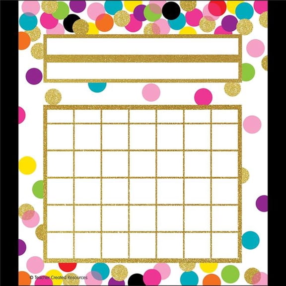 Confetti Incentive Charts - Pack of 6