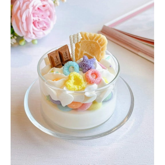 Confetti Loops Cereal Milk Mini Dessert Candle