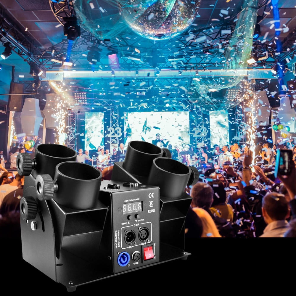 Dmx Confetti Machine Confetti Machine 4 Heads Electric Dmx Confetti Machine Powerful ...