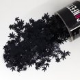 thumbnail image 1 of Confetti Marijuana Leaf 3/8" Black - Half Pound (8 oz) - CCL9714, 1 of 8