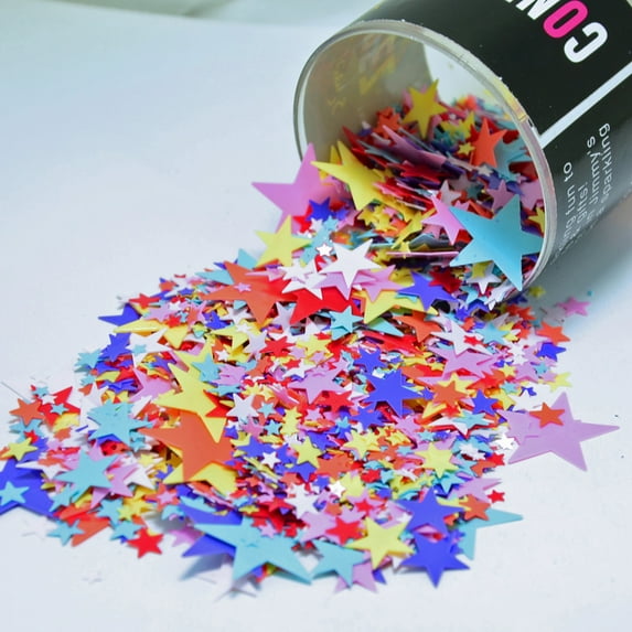 Confetti Mix - Galaxy Stars Glossy Multicolor - Pouch (1/2 oz) - CCP9076